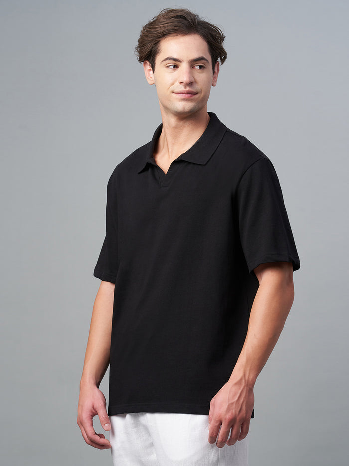 Men's 100% Cotton Relax Fit Tshirt Black