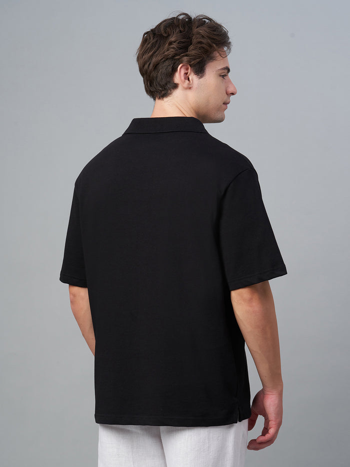 Men's 100% Cotton Relax Fit Tshirt Black
