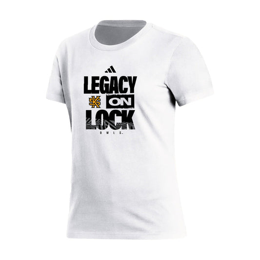 MEN'S BASKETBALL : LEGACY ON LOCK - Women's Fresh Short Sleeve Tee  - White