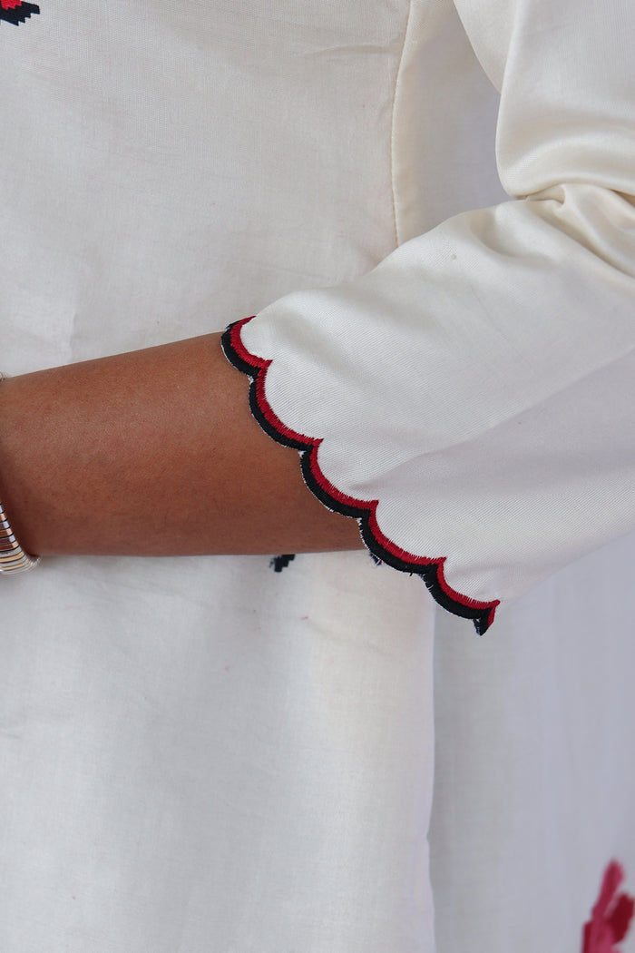 Mila rose garden Kanchi silk kurta