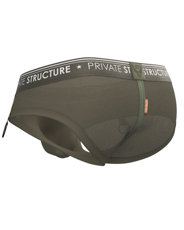 Militia Limited Edition Men's Green Low Waist Brief - | Private Structure - | MAD Lifestyle