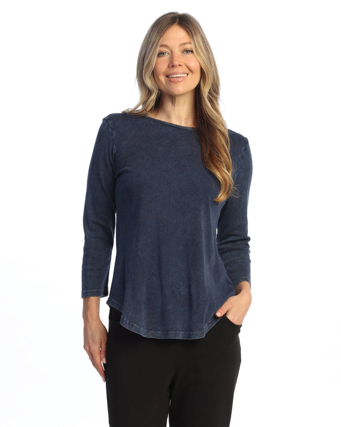 Mineral Washed Solid Cotton Top - M80