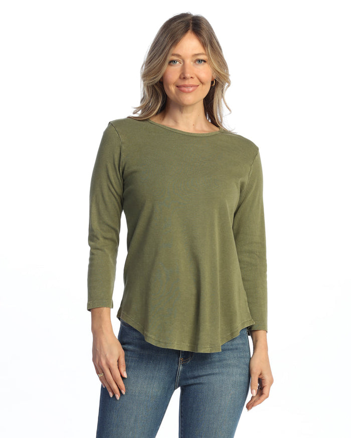 Mineral Washed Solid Cotton Top - M80