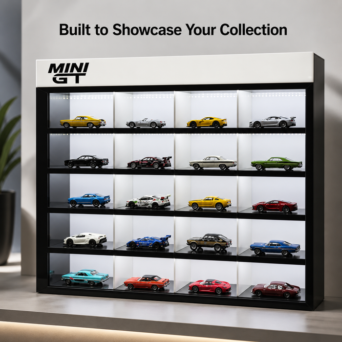 Mini GT 20 Compartments Display with Sliding Cover