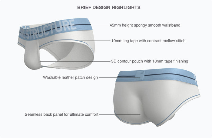 MO-LITE Patrols Contour Brief - Muscari Blue - | Private Structure - | MAD Lifestyle