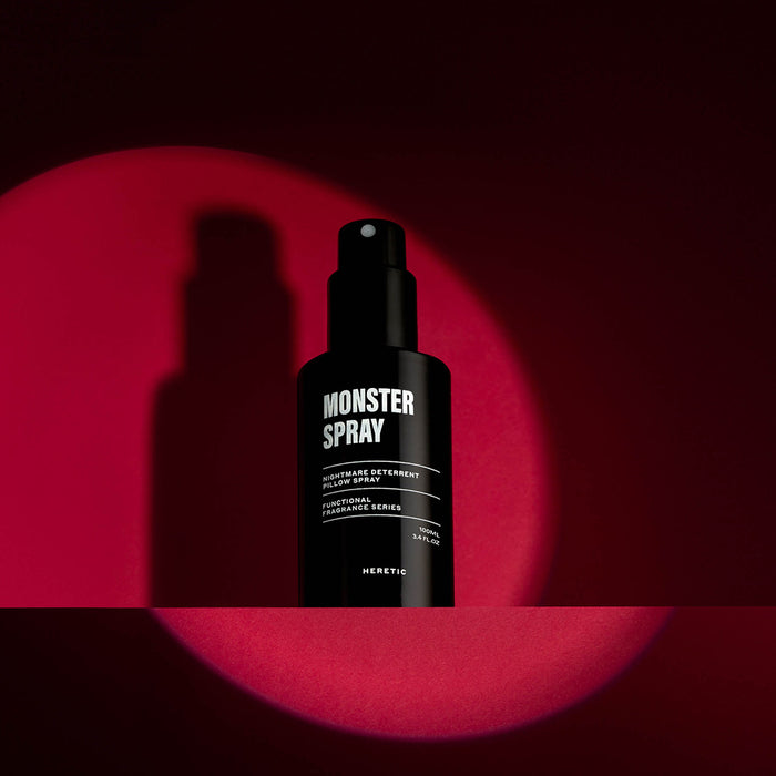 Monster Spray 100ml with a spotlight on the bottle.