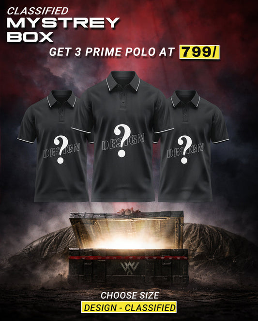 Mystery Box - Get 3 Mystery Prime Polo T-shirt