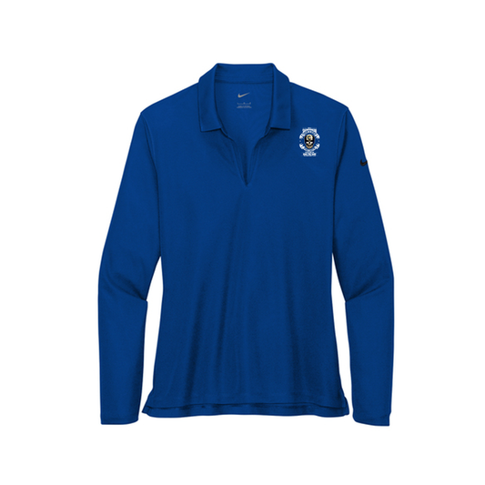 Nike Women's Dri-FIT Micro Pique 2.0 Long Sleeve Polo, Full Color