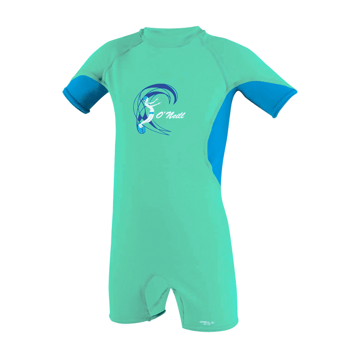 O'Neill Toddler O'Zone UV Spring Suit - Girls - Light Aqua/Sky/White - 5298G