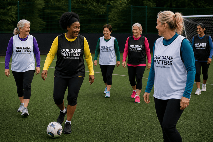 Our Game Matters Training Bibs – Walking Football, Schools & Grassroots Teams - Champion Her Game