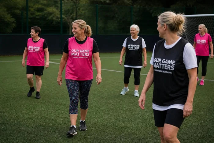 Our Game Matters Training Bibs – Walking Football, Schools & Grassroots Teams - Champion Her Game