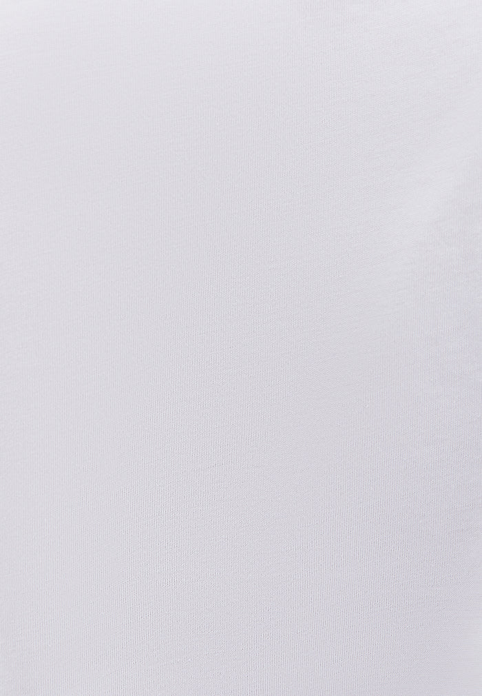 Oversize Boat Neck Short Sleeve T-Shirt - WHITE