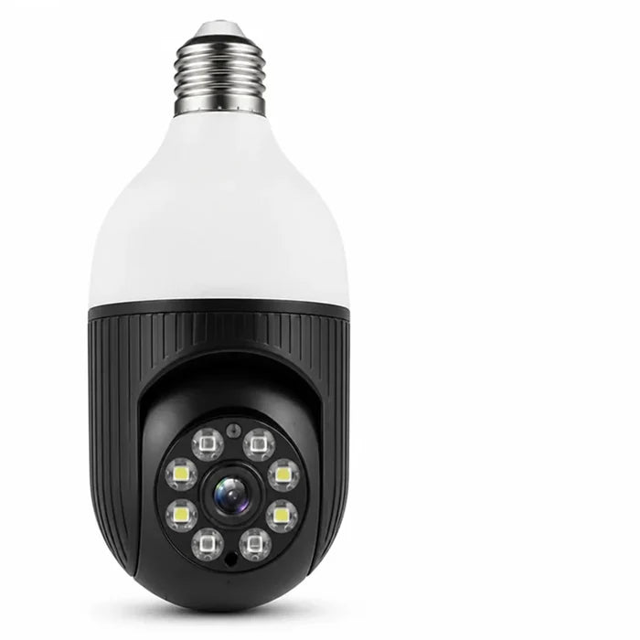 Panoramic Light Bulb-Form Security Camera With Night Vision (360°/1080P)