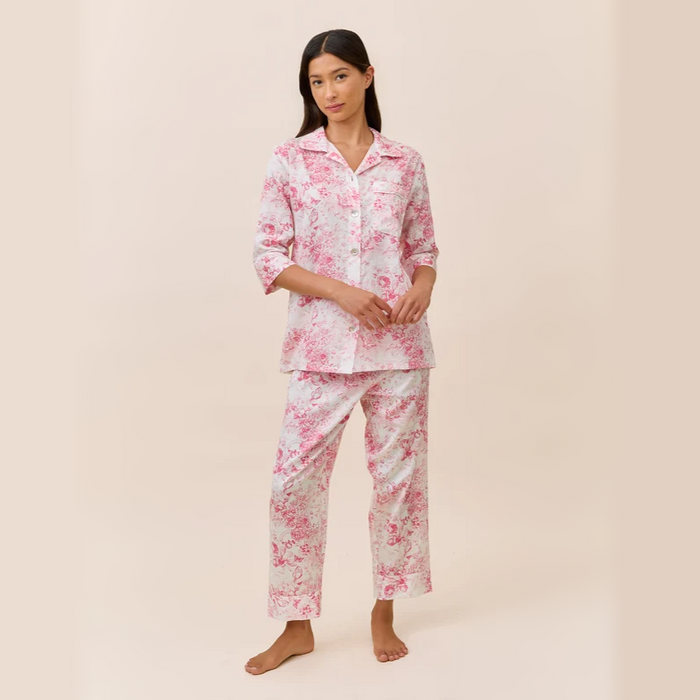 Papinelle Toile De Jouy Crop PJ Set