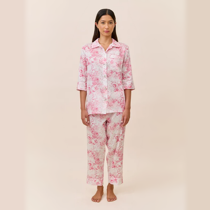 Papinelle Toile De Jouy Crop PJ Set