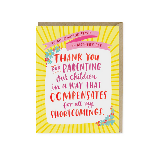 Parenting Shortcomings Mother's Day Card