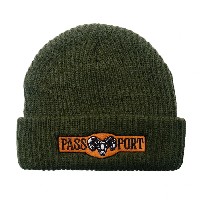Pass~Port - Ram Beanie (Black/Olive)