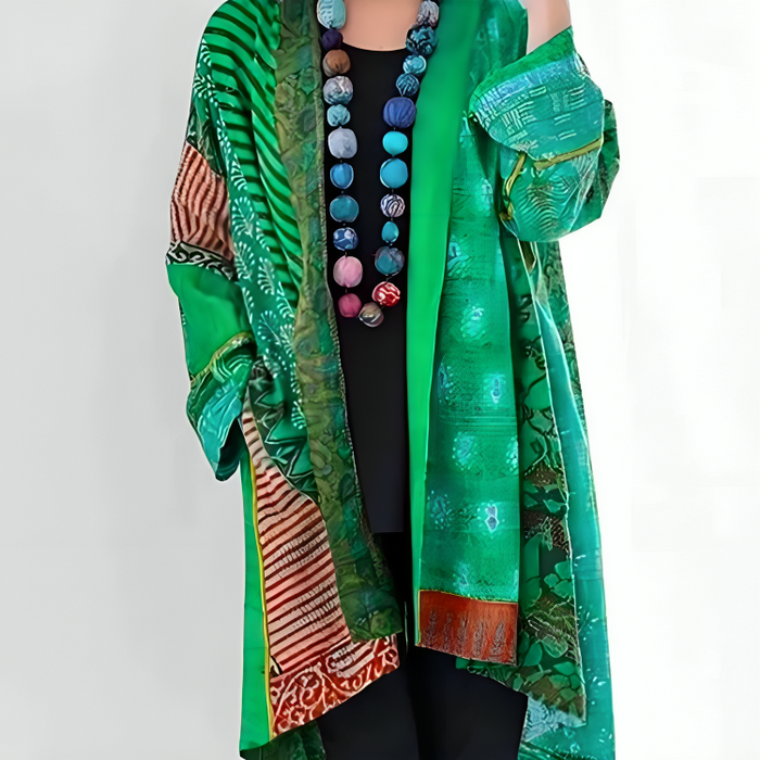 Pierrette - Cardigan Bohème en Coton et Lin