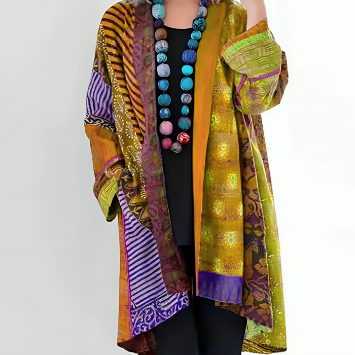 Pierrette - Cardigan Bohème en Coton et Lin