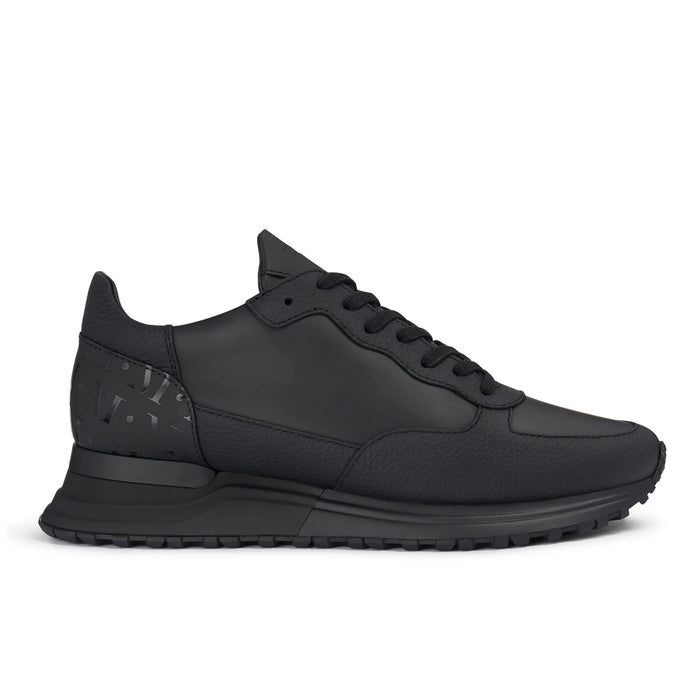 Mallet London Popham Tumbled Blackout Mens Trainers
