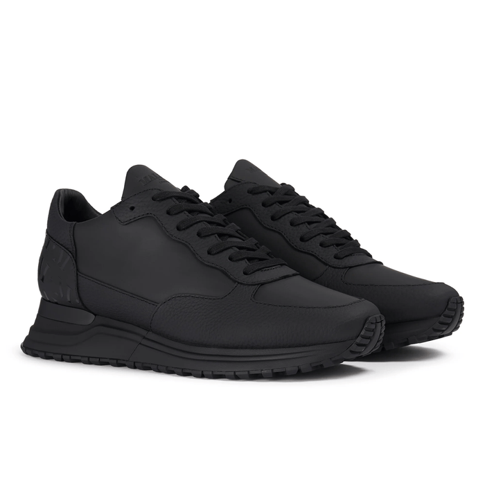 Mallet London Popham Tumbled Blackout Mens Trainers