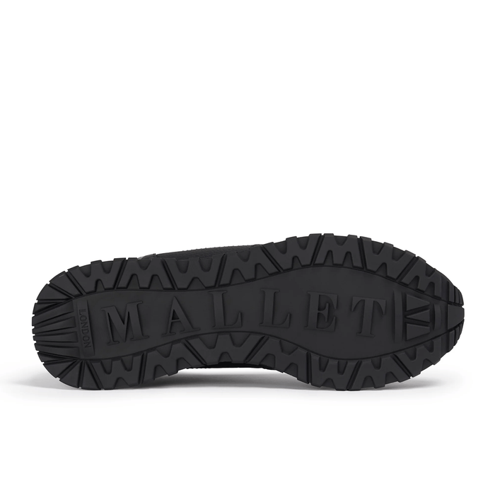 Mallet London Popham Tumbled Blackout Mens Trainers