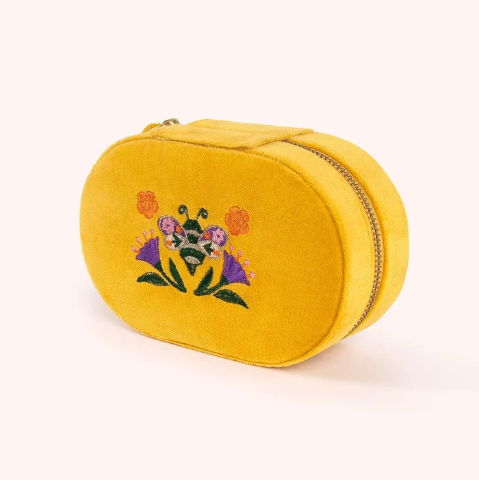 Powder Oval Jewelry Box