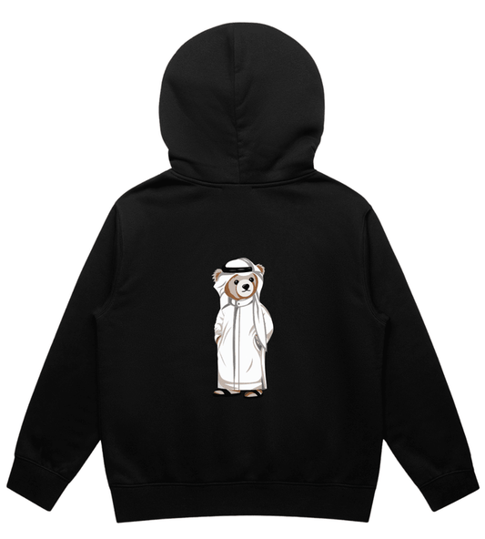 Premium Kids Personalized Black Hoodie - Ultra Soft 320 GSM Kuwaiti