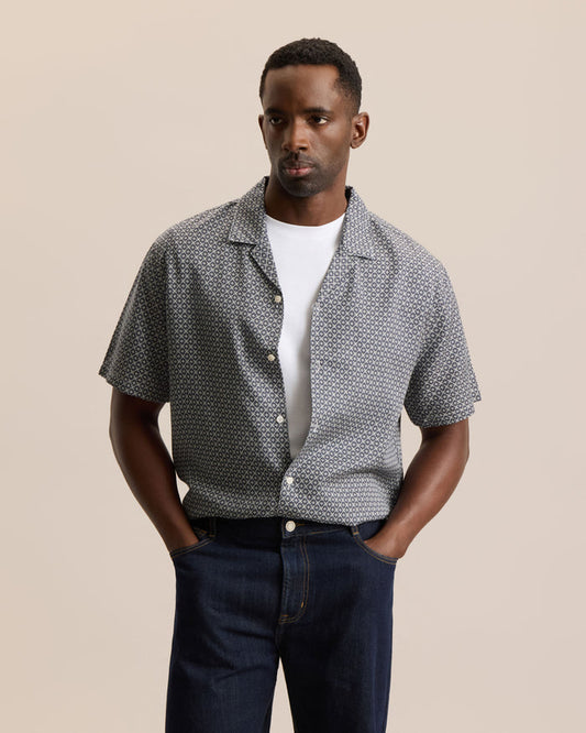 PRINTED TENCEL™ LYOCELL RESORT SHIRT