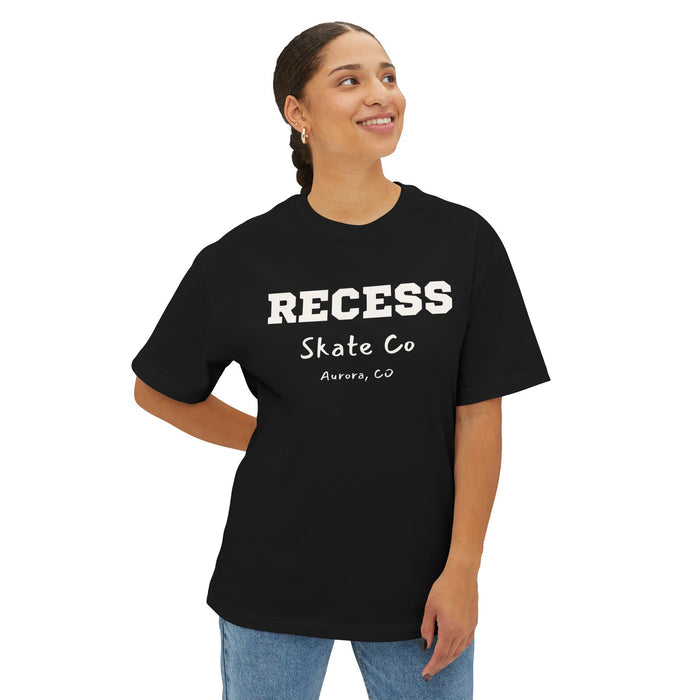 Recess Skate Co. Oversized Boxy Tee — Retro Skate Crew Shirt