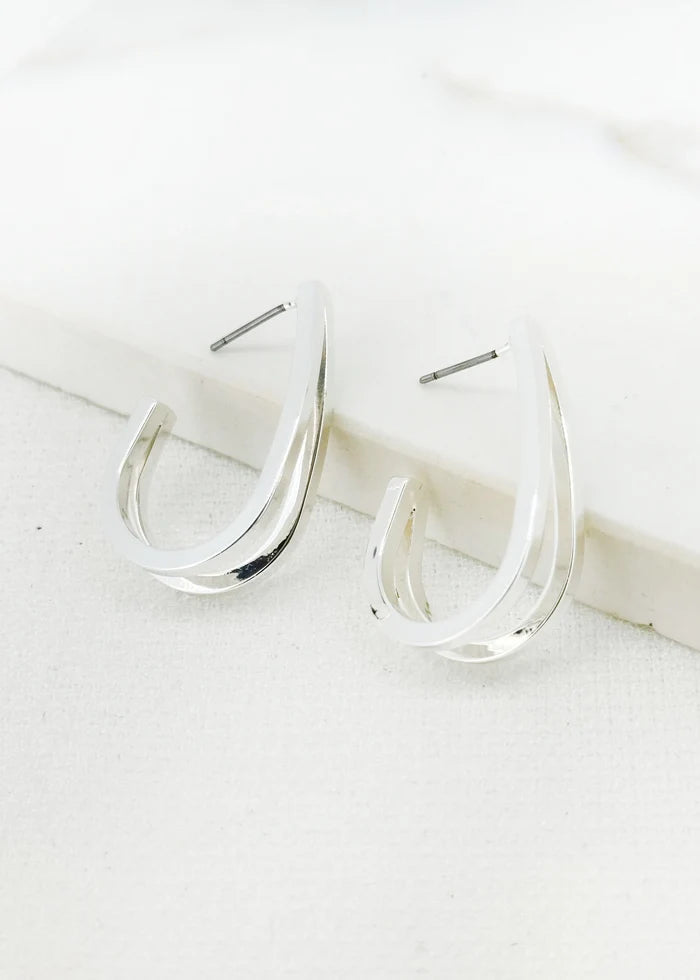 Rosa Earrings Silver