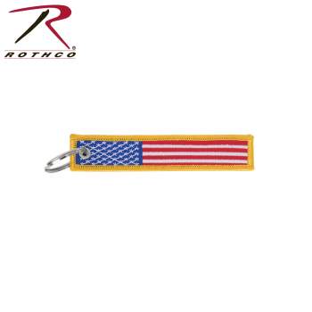 Rothco US Flag Patch Keychain