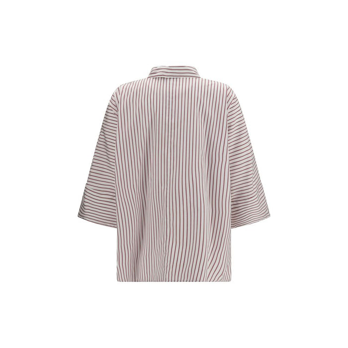 'S Max Mara Red Cotton Pattern Shirt