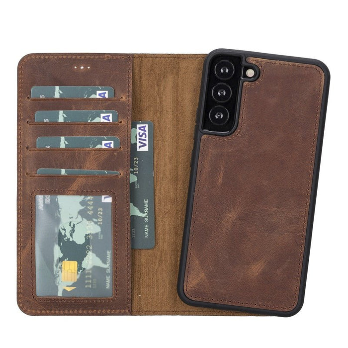 Samsung Galaxy S22 Plus Magnetic Detachable Leather Wallet Case by Hardiston - premium mws_apo_generated