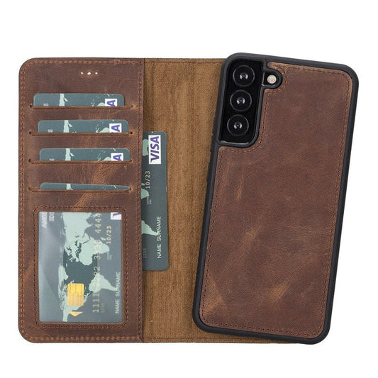 Samsung Galaxy S22 Plus Magnetic Detachable Leather Wallet Case by Hardiston - premium mws_apo_generated