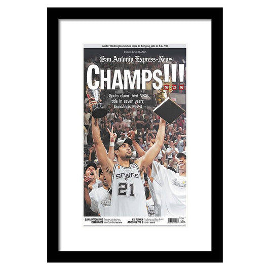 San Antonio Spurs 2005 NBA Champions Framed Print