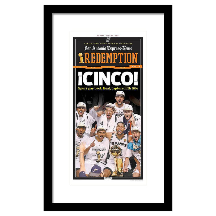 San Antonio Spurs 2014 NBA Champions Framed Print