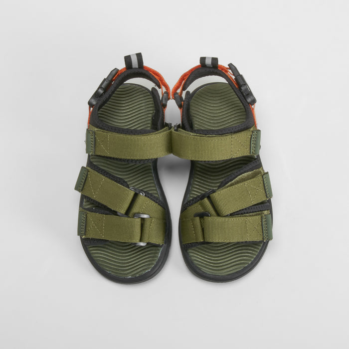 Sandalia plana infantil verde SEVEN FIVE