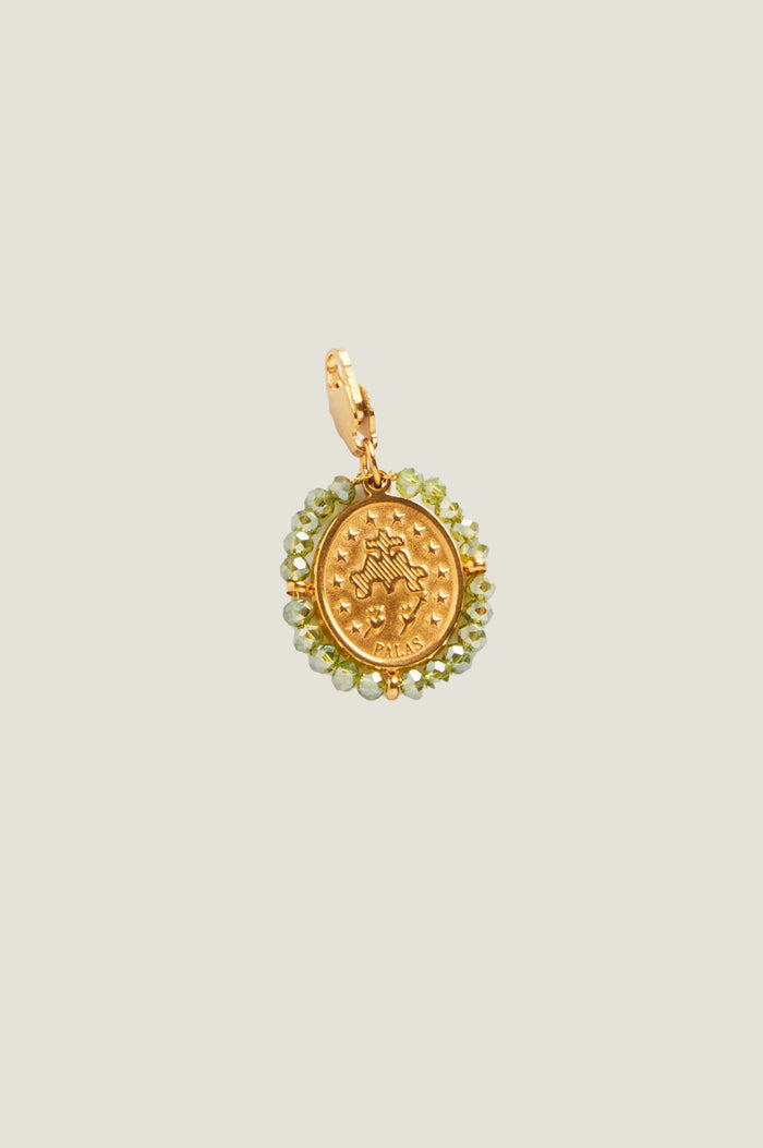 Santa Maria Charm | Gold/Shiny Green