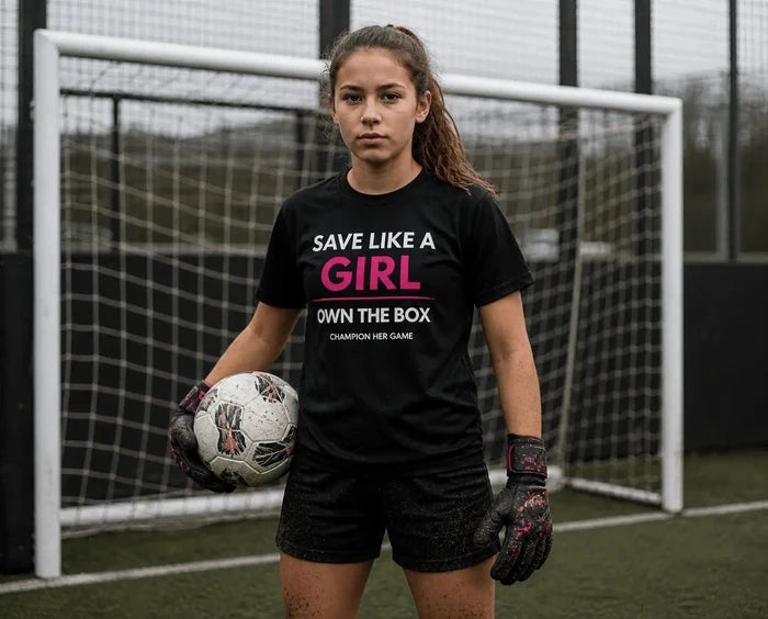 SAVE LIKE A GIRL – Goalkeeper Training Top for Girls - Champion Her Game
