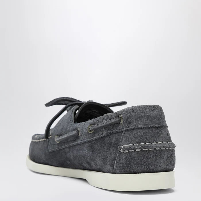 Sebago - Portland Flesh Out boat moccasins in suede, blue