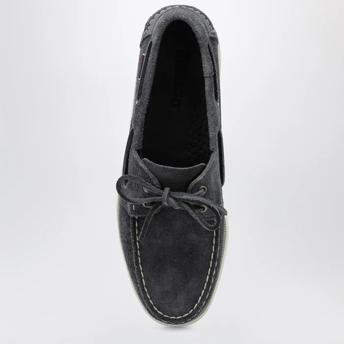 Sebago - Portland Flesh Out boat moccasins in suede, blue