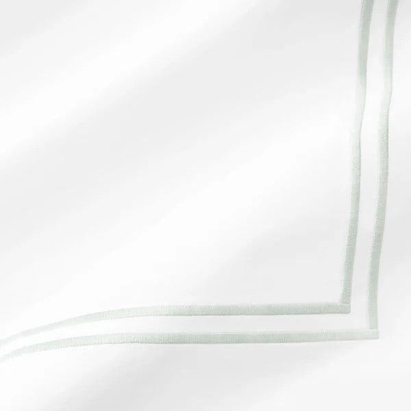 Boudoir Sham 12″ x 16″ w/ 2″ Flange / White/Mist