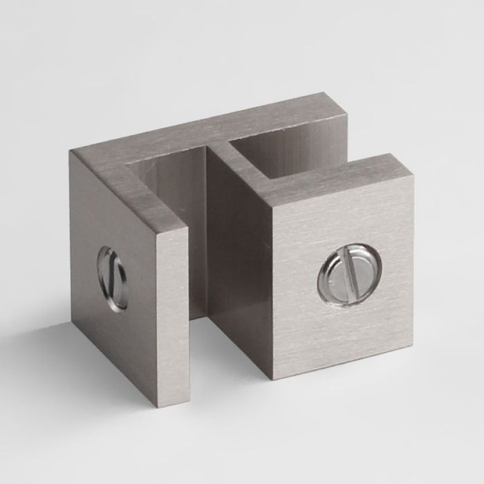 SHOWER GLASS HEADER BAR OVERPANEL FITTING SQUARE 10MM/10MM - Image 6