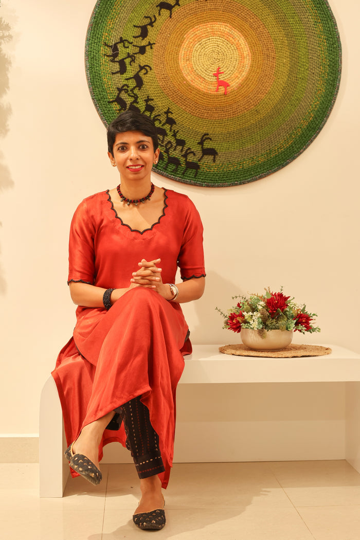 Silk kurta set