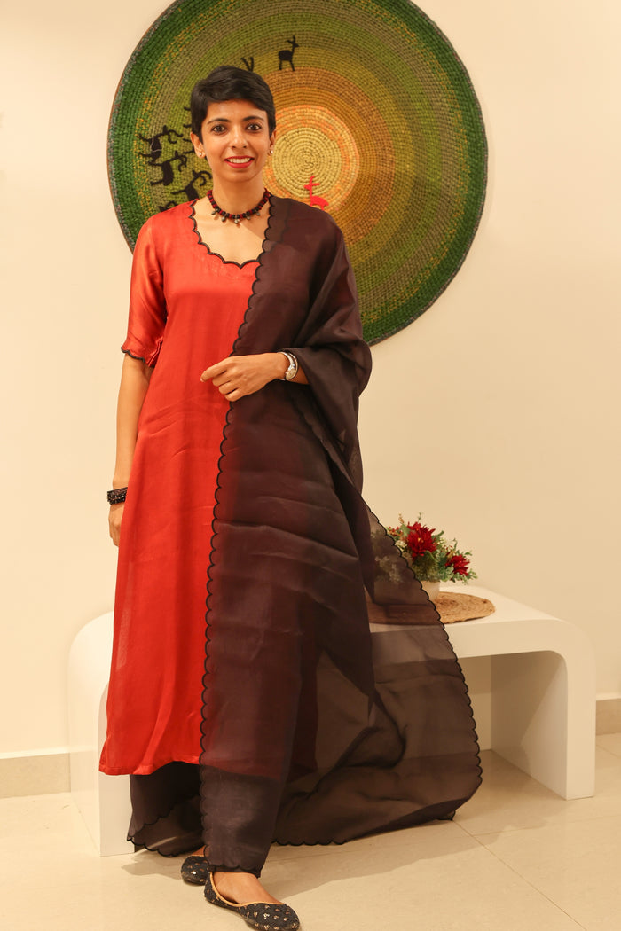 Silk kurta set