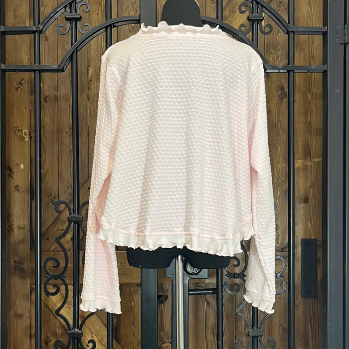 Simple Pleasures Long Sleeve Dot Bed Jacket
