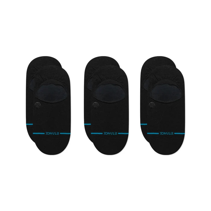 Stance - Icon No Show 3 Pack (All Black)