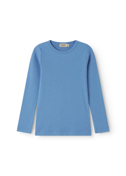 Blue long-sleeve t‑shirt for kids