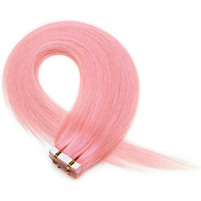 Tape in Hair Extensions | Pink | 20inch